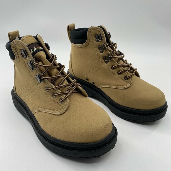 Frogg Toggs Men's Rana Wading Boots Shoe sz 7 Sticky Rubber Khaki/Black 251211 - Picture 2 of 5